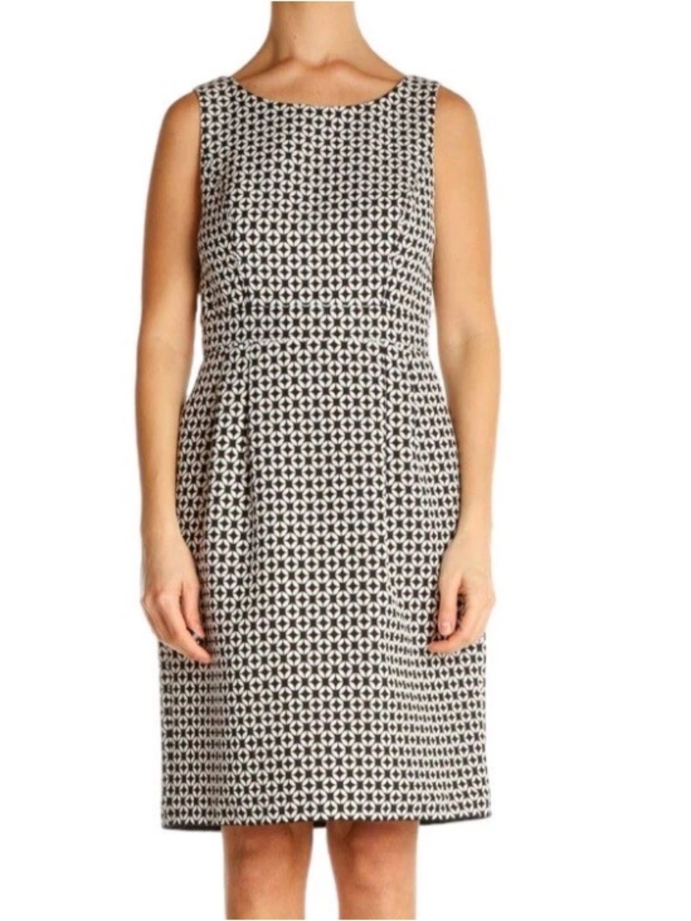 White House Black Market Black and White Dress NWOT